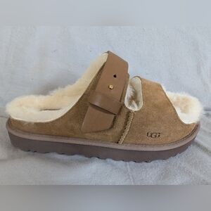 Womens UGG® Greenport Strap Slide Sandal - Chestnut